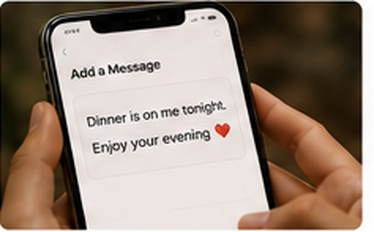 Personal message on a phone