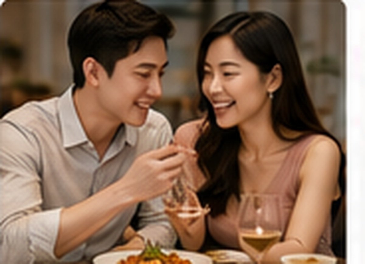 Couple enjoying a special moment